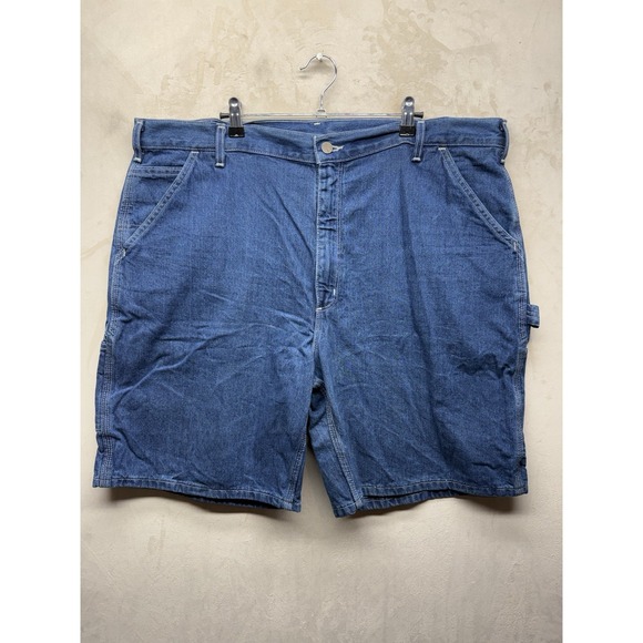 Carhartt Other - Carhartt B28 DST Denim Carpenter Shorts Mens 42 Blue Dark Stone Wash Work Jorts